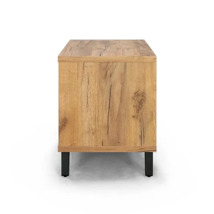 0D088FL Nightstand in Golden Oak/Gray