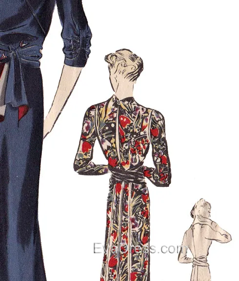 1938 One-Piece Frock D30-7896