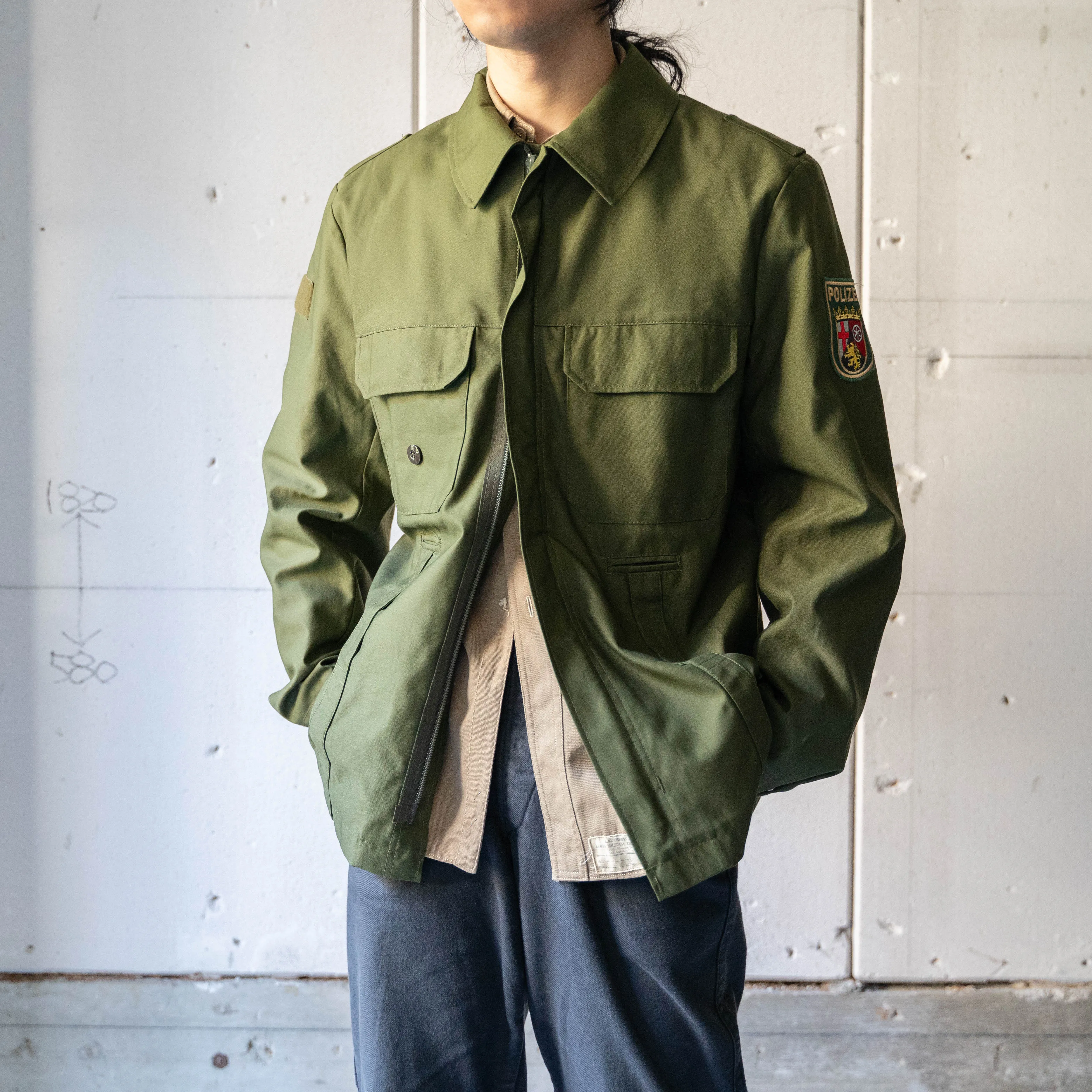 1990-2000s Germany police double zip work jacket 'mint condition'
