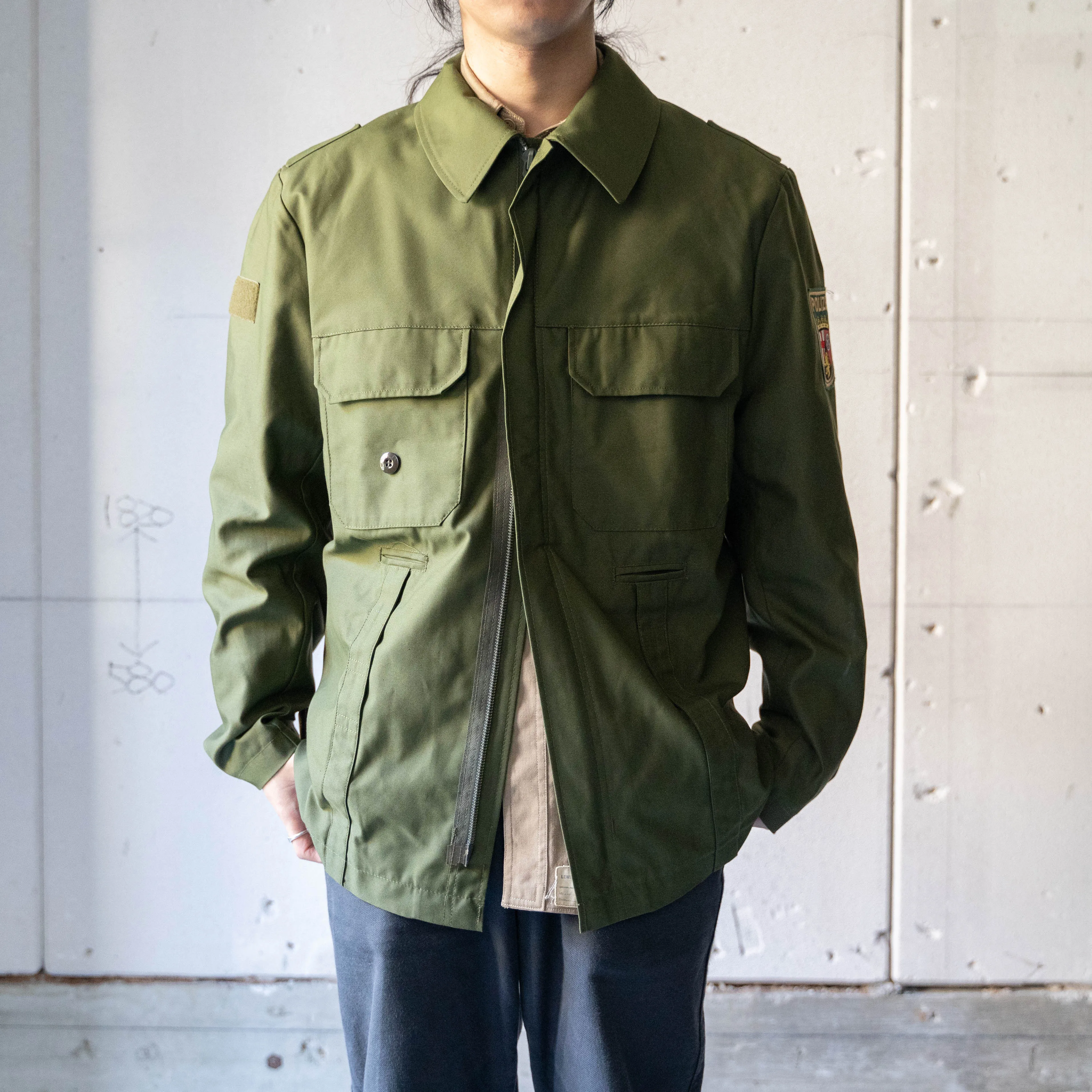 1990-2000s Germany police double zip work jacket 'mint condition'