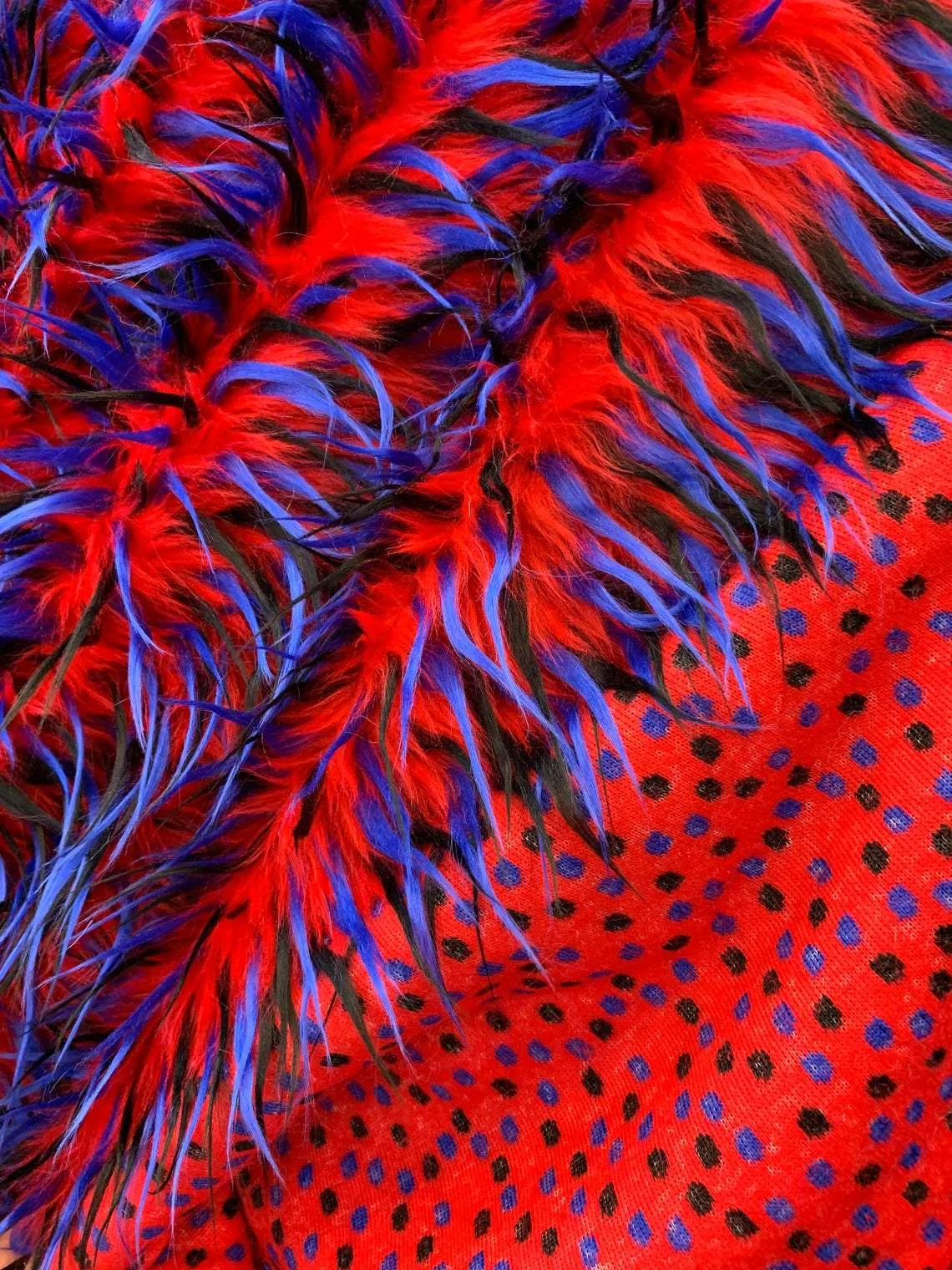 3 Tone Long Pile Design 60 Inches Wide Faux Fur Fake Fabric
