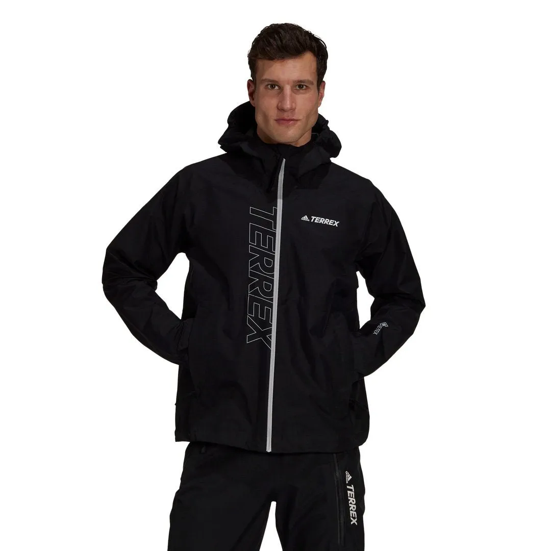 Adidas Outdoor Men Terrex Gore-Tex Paclite Rain Jacket Black GM4828