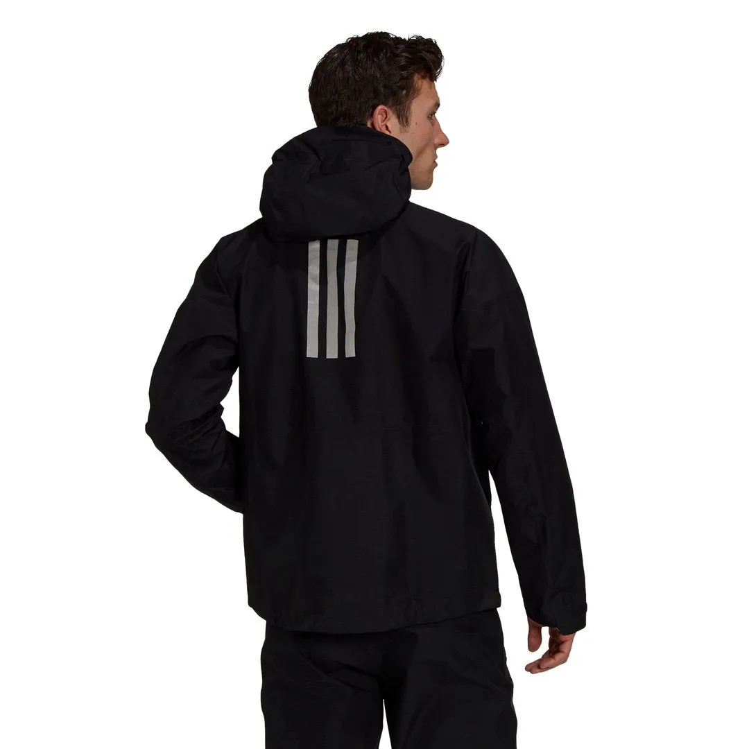 Adidas Outdoor Men Terrex Gore-Tex Paclite Rain Jacket Black GM4828