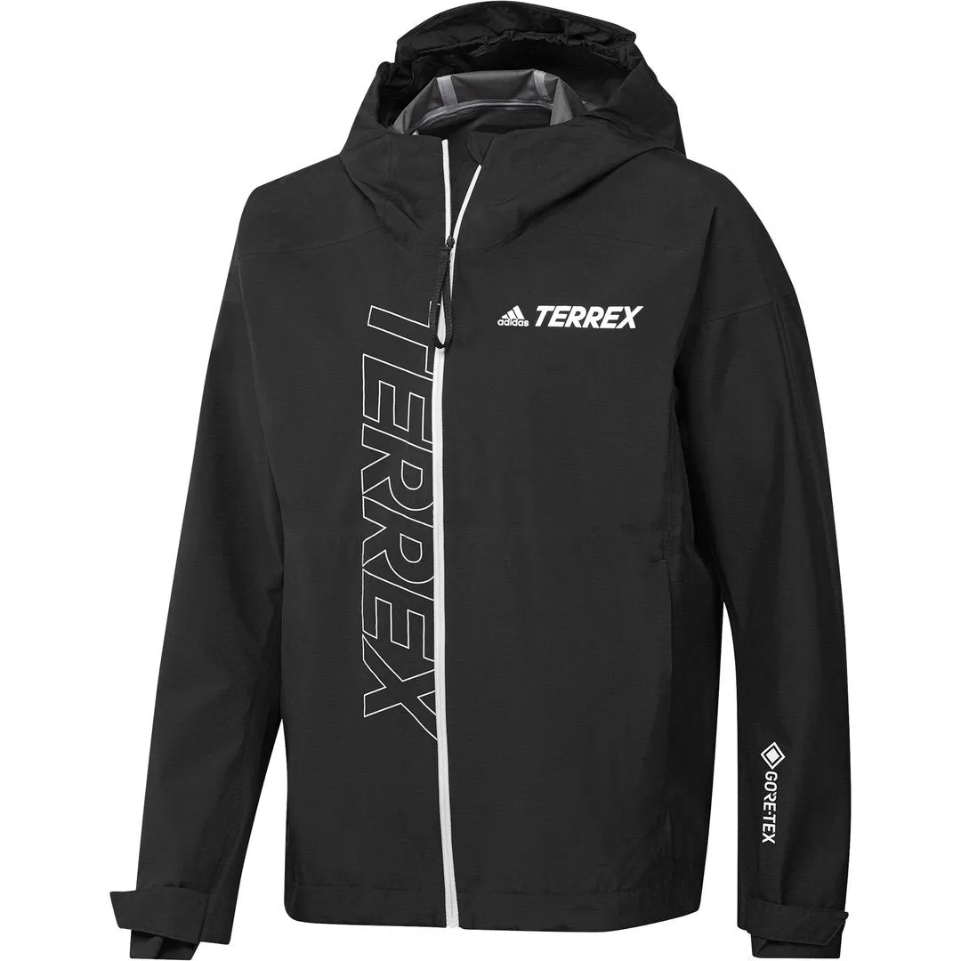 Adidas Outdoor Men Terrex Gore-Tex Paclite Rain Jacket Black GM4828