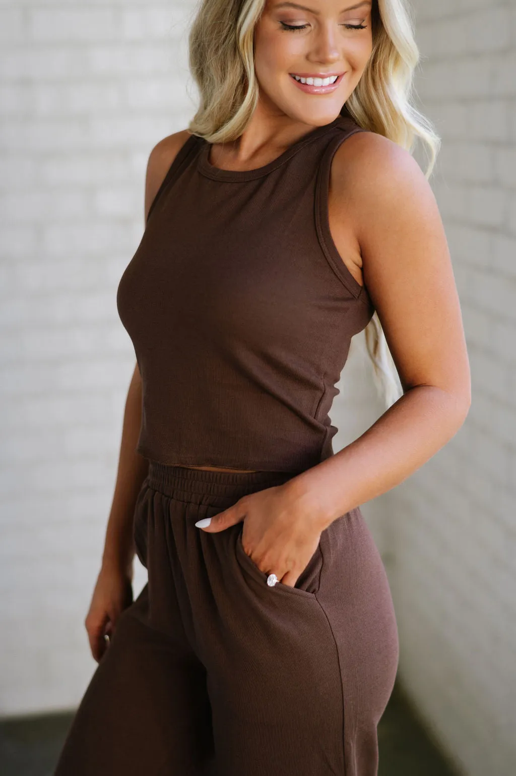 Archer Knit Jogger Pant Set-Mocha