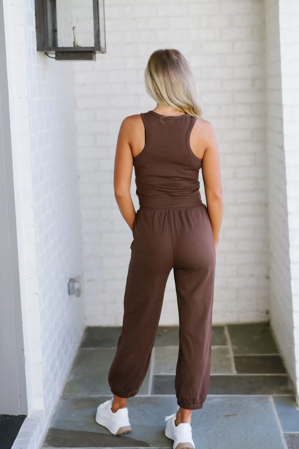 Archer Knit Jogger Pant Set-Mocha