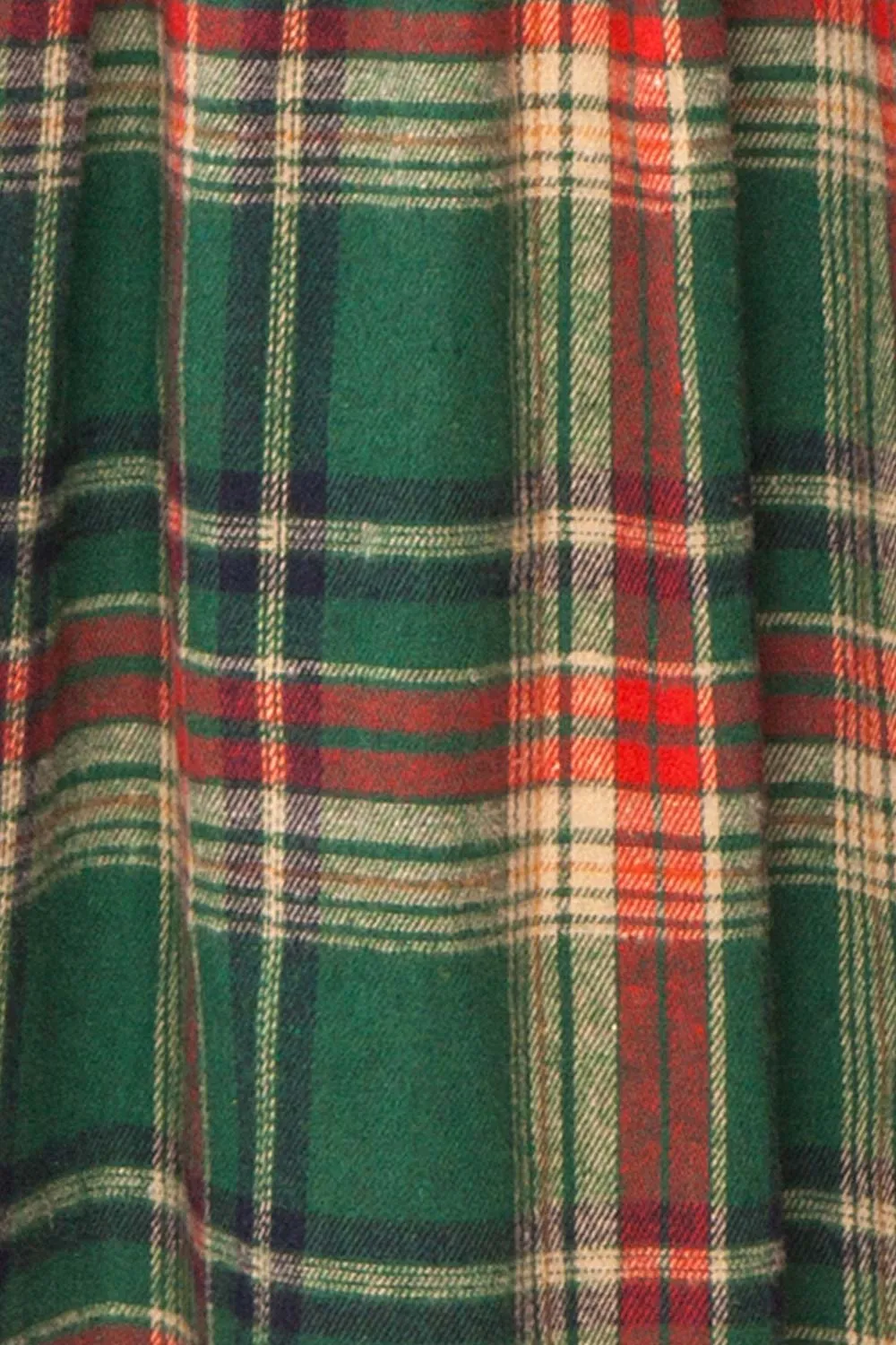 Arellia Green | Plaid Flannel Midi Dress