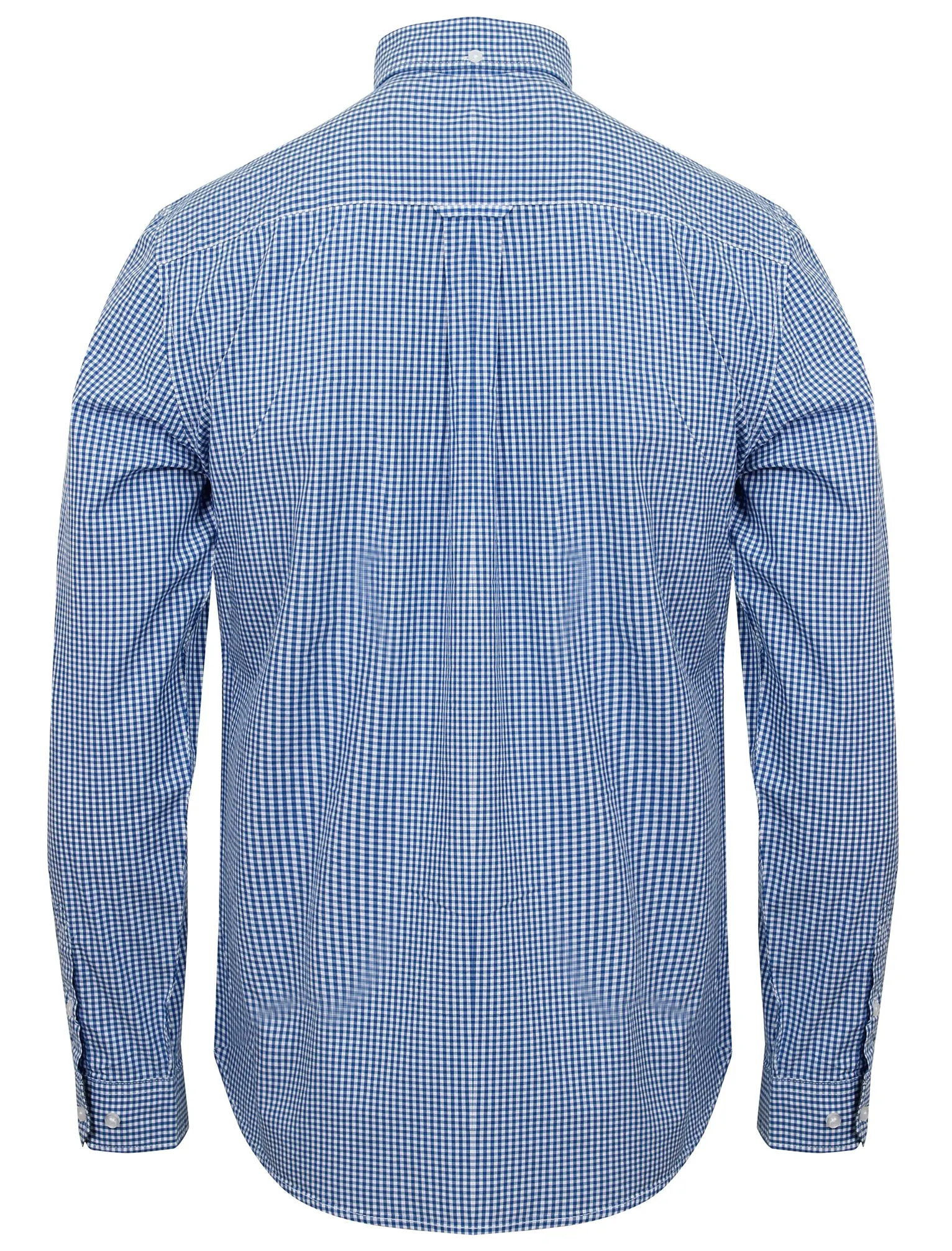 Ashbridge Gingham Long Sleeve Shirt in Ocean - Le Shark