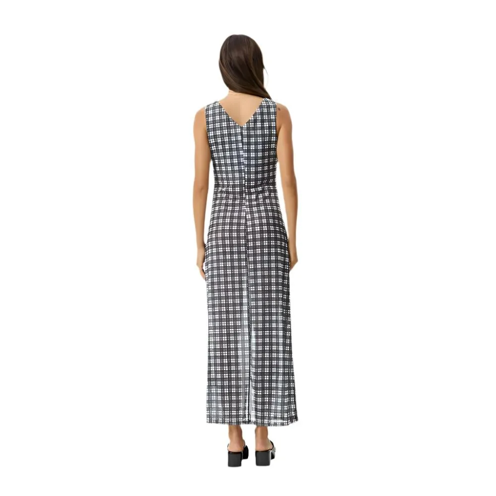 Asta Seersucker Maxi Dress - Womens