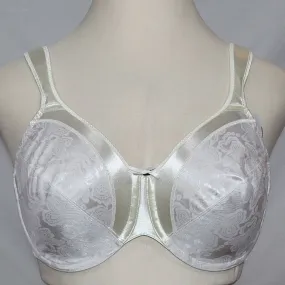 Bali 3562 Satin Tracings Underwire Bra 38DDD White NEW WITH TAGS
