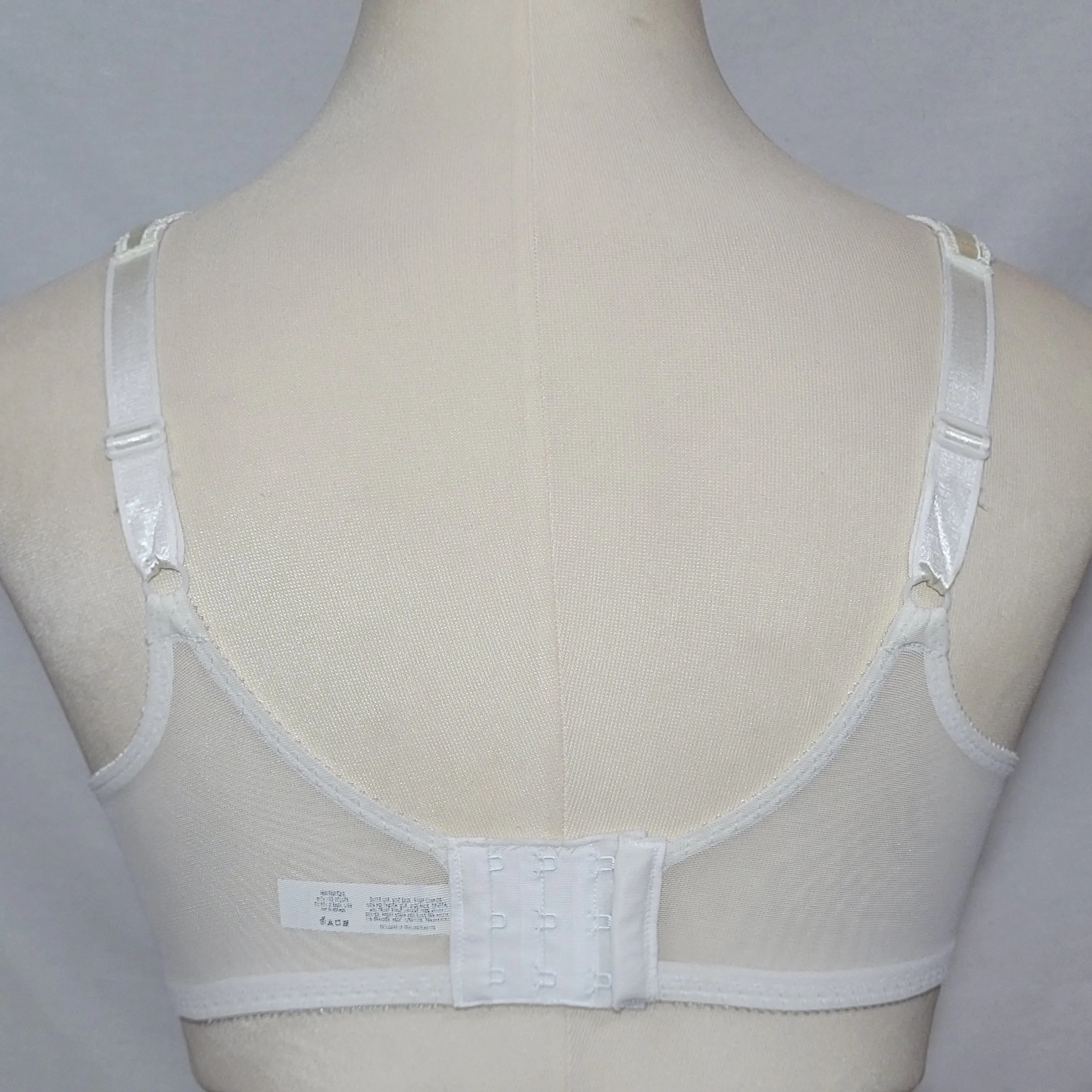 Bali 3562 Satin Tracings Underwire Bra 38DDD White NEW WITH TAGS