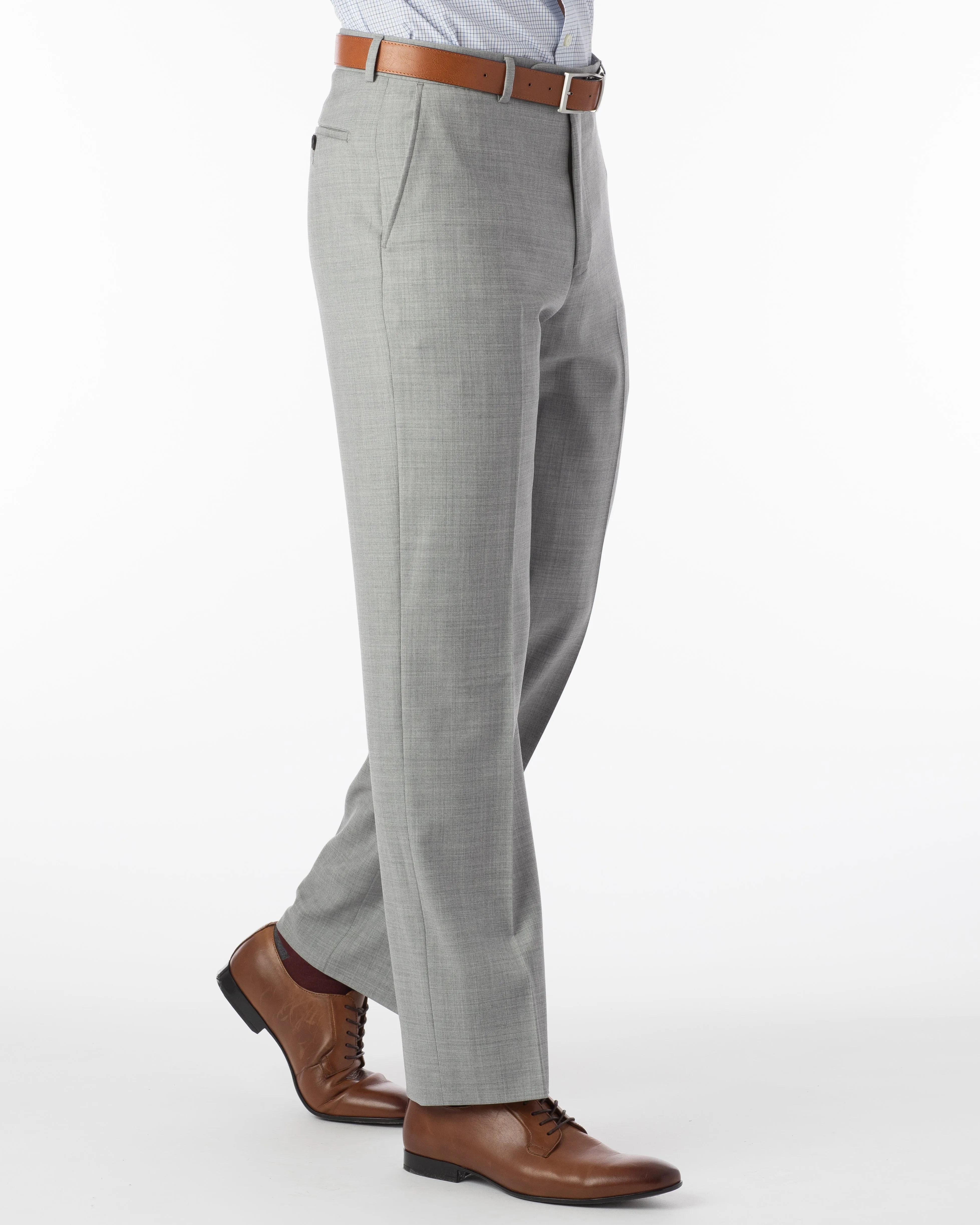 Ballin Pants - Dunhill Super 120’s 4 Harness Serge - Light Grey