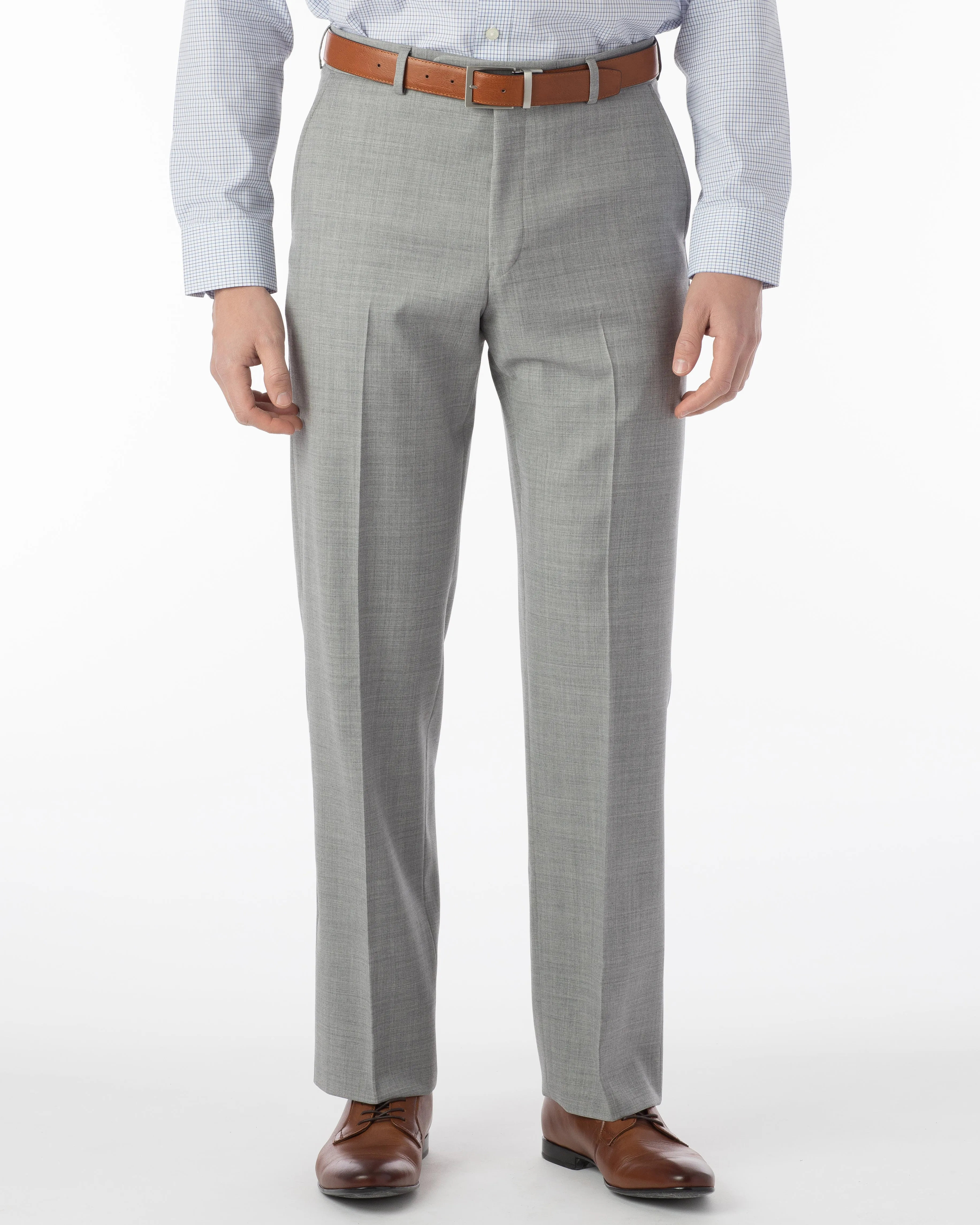 Ballin Pants - Dunhill Super 120’s 4 Harness Serge - Light Grey
