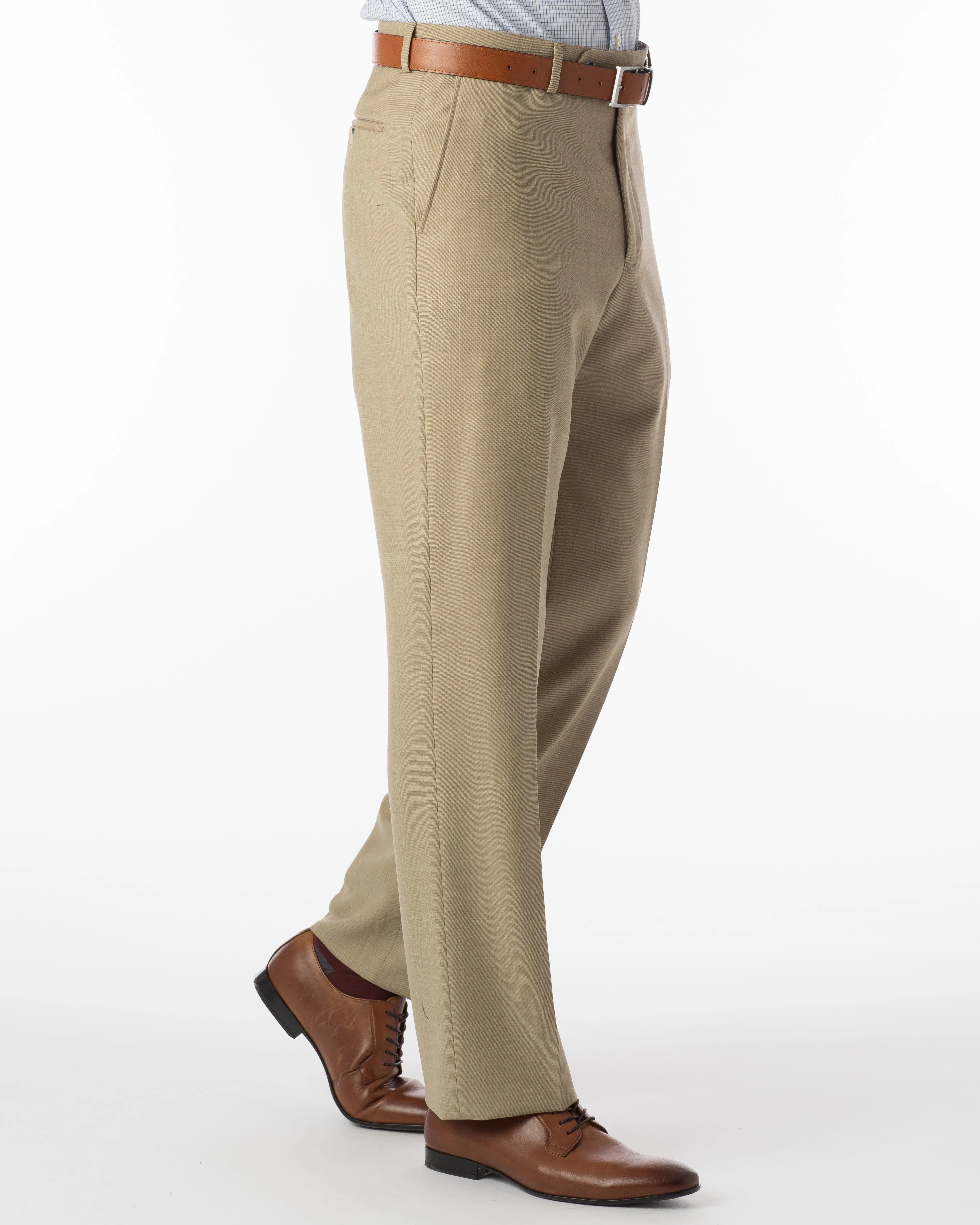 Ballin Pants - Dunhill Super 120's Sharkskin - Camel