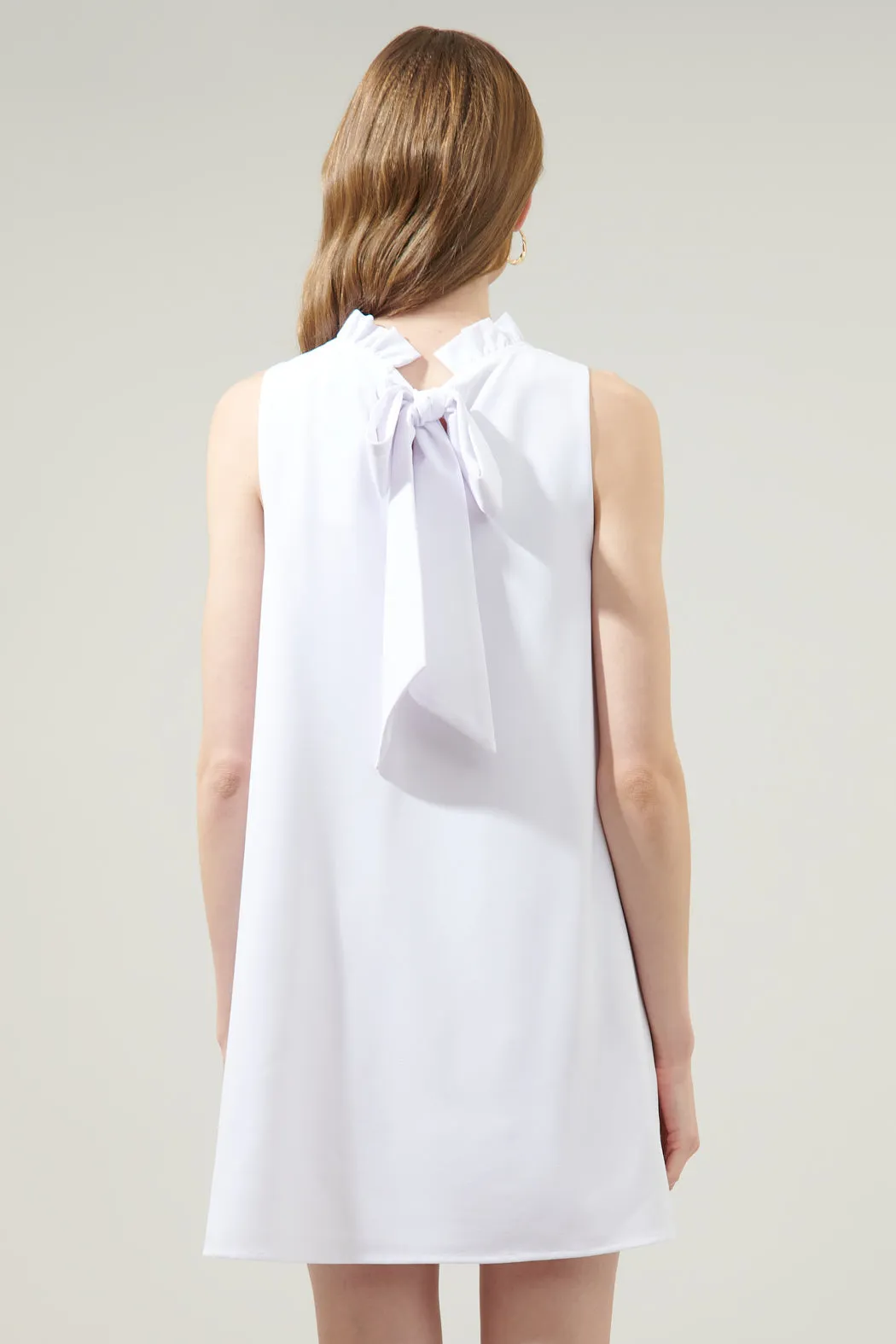 Benson Trapeze Mock Neck Mini Dress