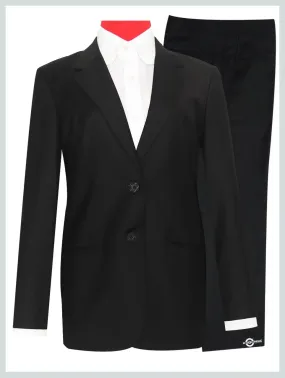 Black Suit | Tailored Black  2 Button Women Suit