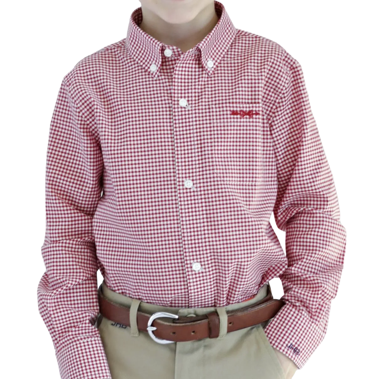Bowen Arrow Button Down – Rutledge Red Gingham