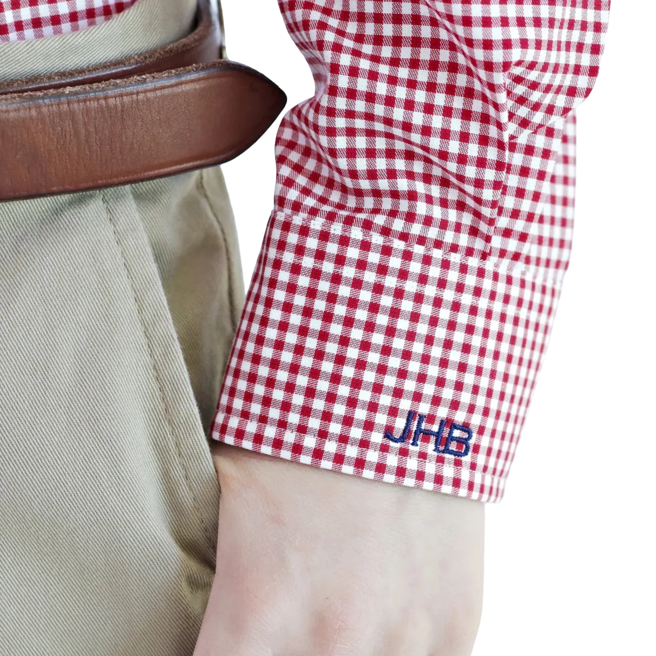 Bowen Arrow Button Down – Rutledge Red Gingham