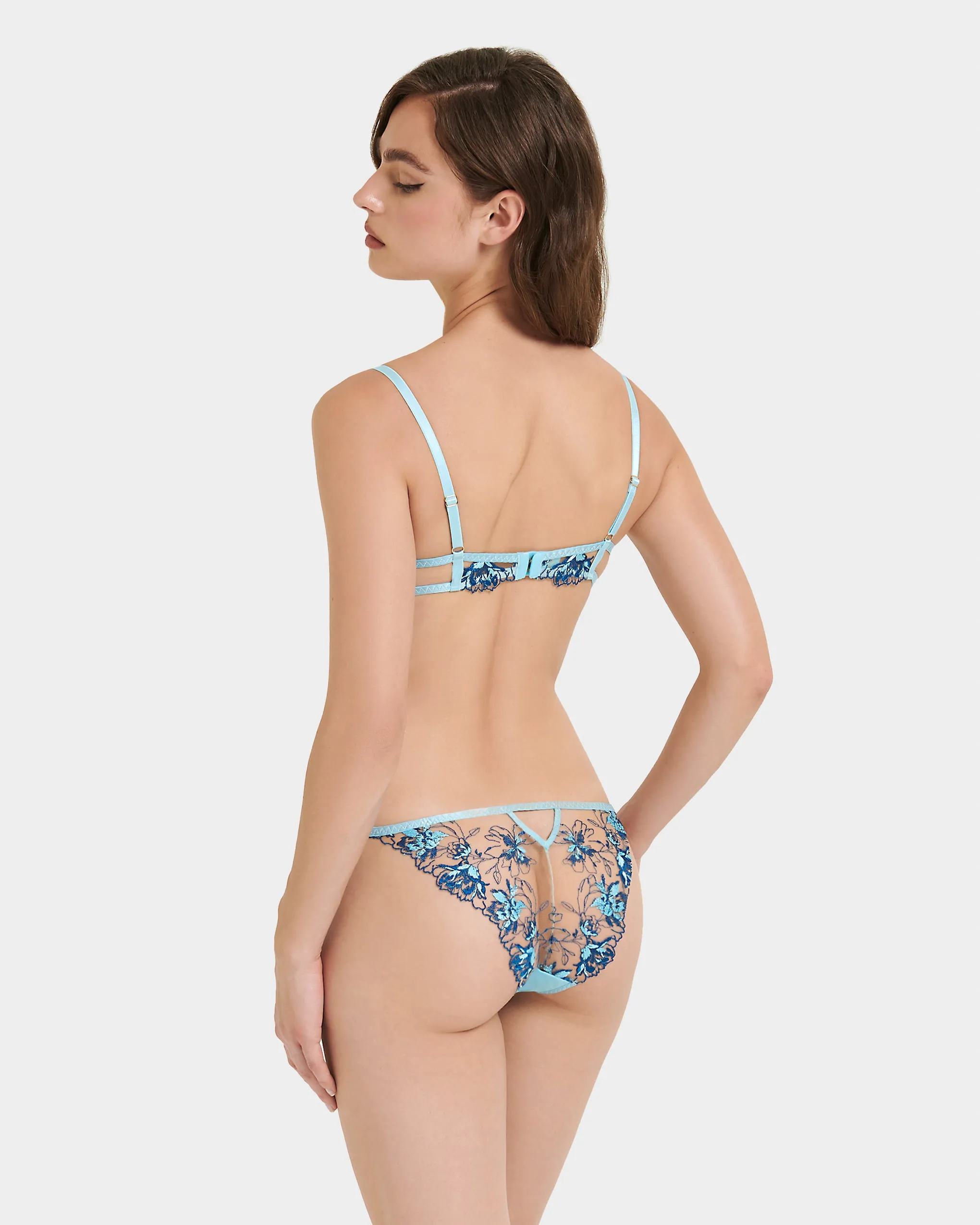 Calista Bra Blue Topaz/Sheer