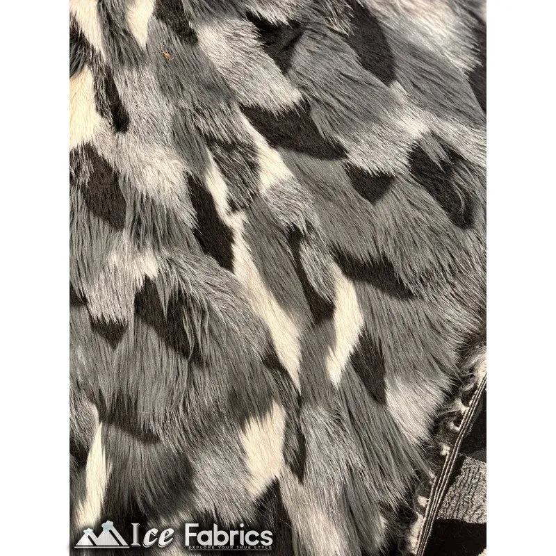 Canadian multi color Faux Fur Fabric By The Yard