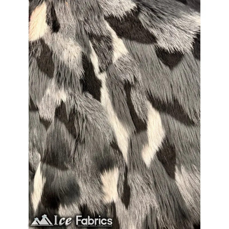 Canadian multi color Faux Fur Fabric By The Yard