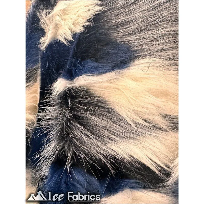 Canadian multi color Faux Fur Fabric By The Yard