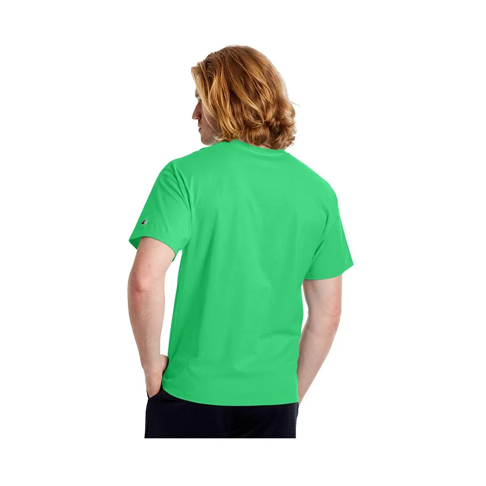 Champion Athletics Split Script Logo Jersey Tee Green Myth GT23H Y08126 PC0