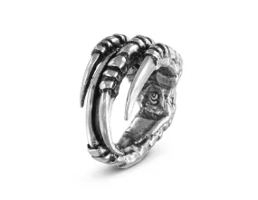Crow Claw Ring - Silver