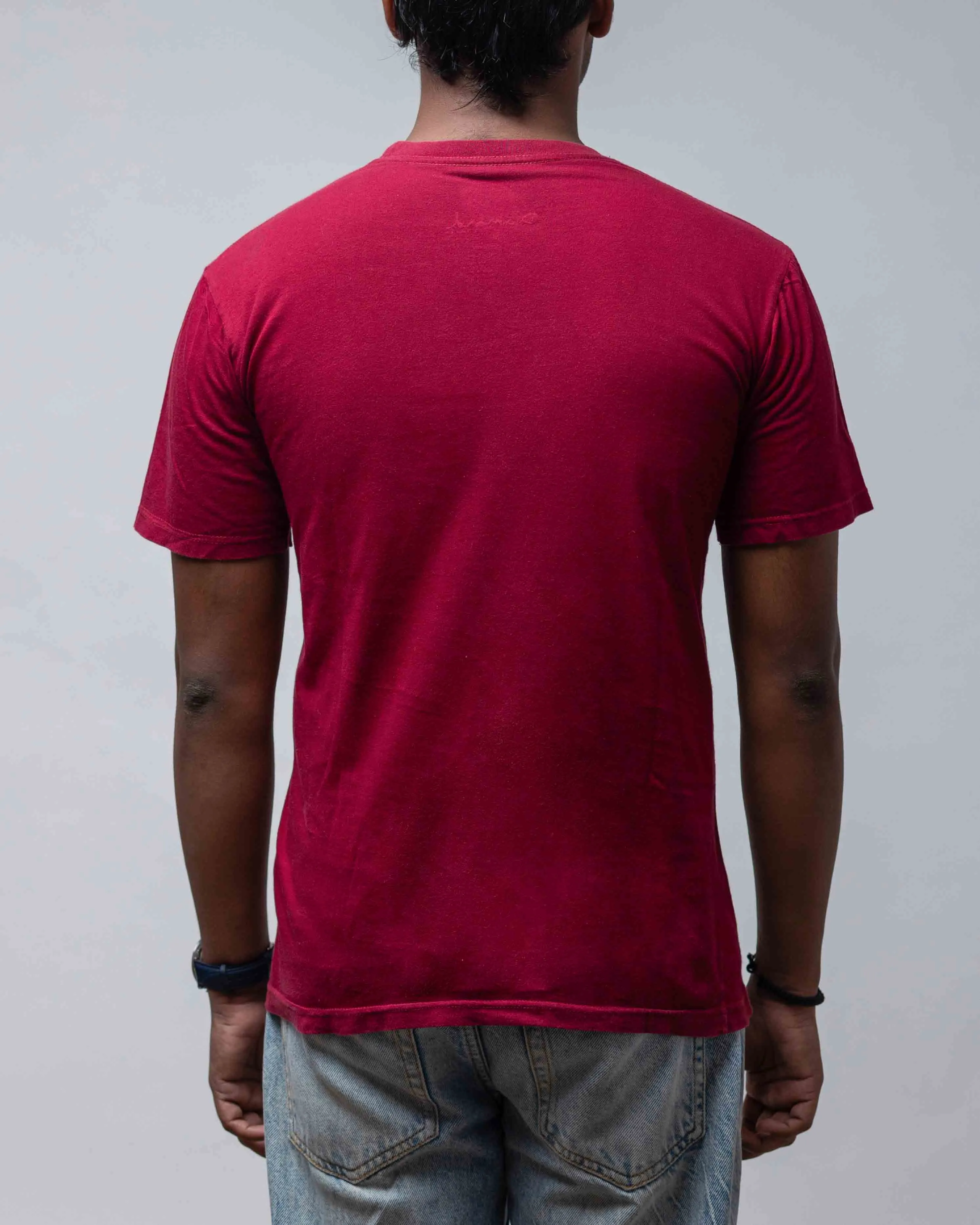 DIAMON SUPPLY MAROON LOGO TEE