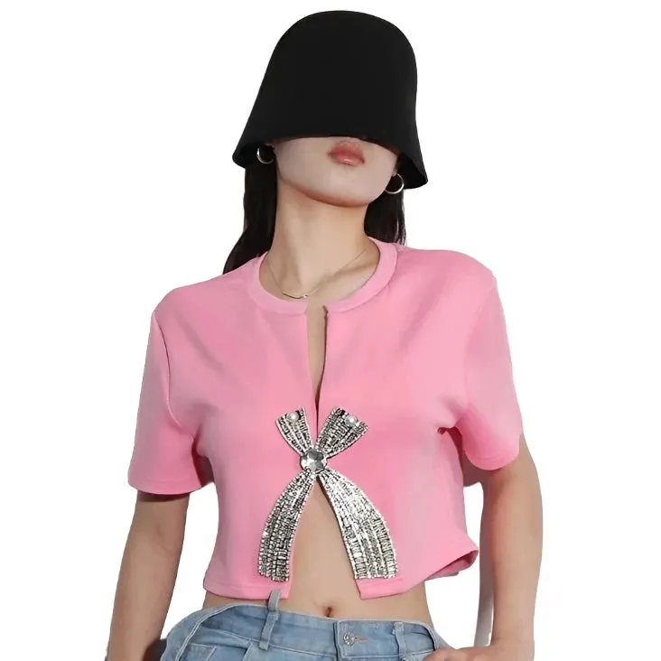 Diamond Bowknot Top
