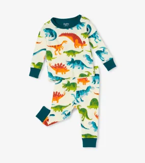 Dino Park Organic Cotton Pajama Set | Hatley