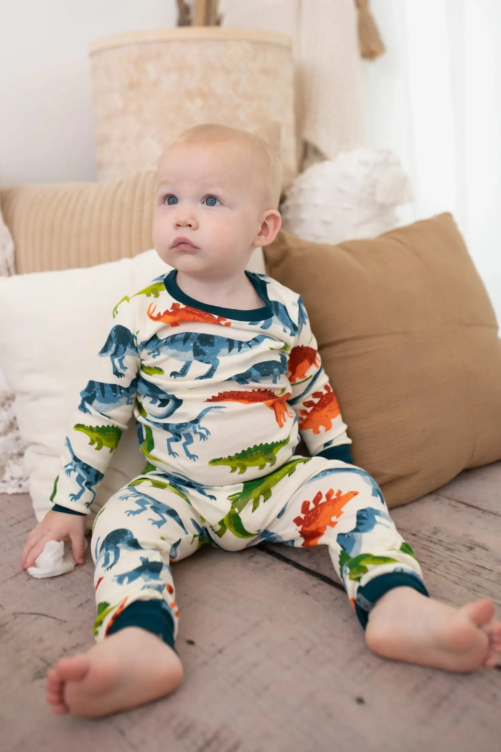 Dino Park Organic Cotton Pajama Set | Hatley