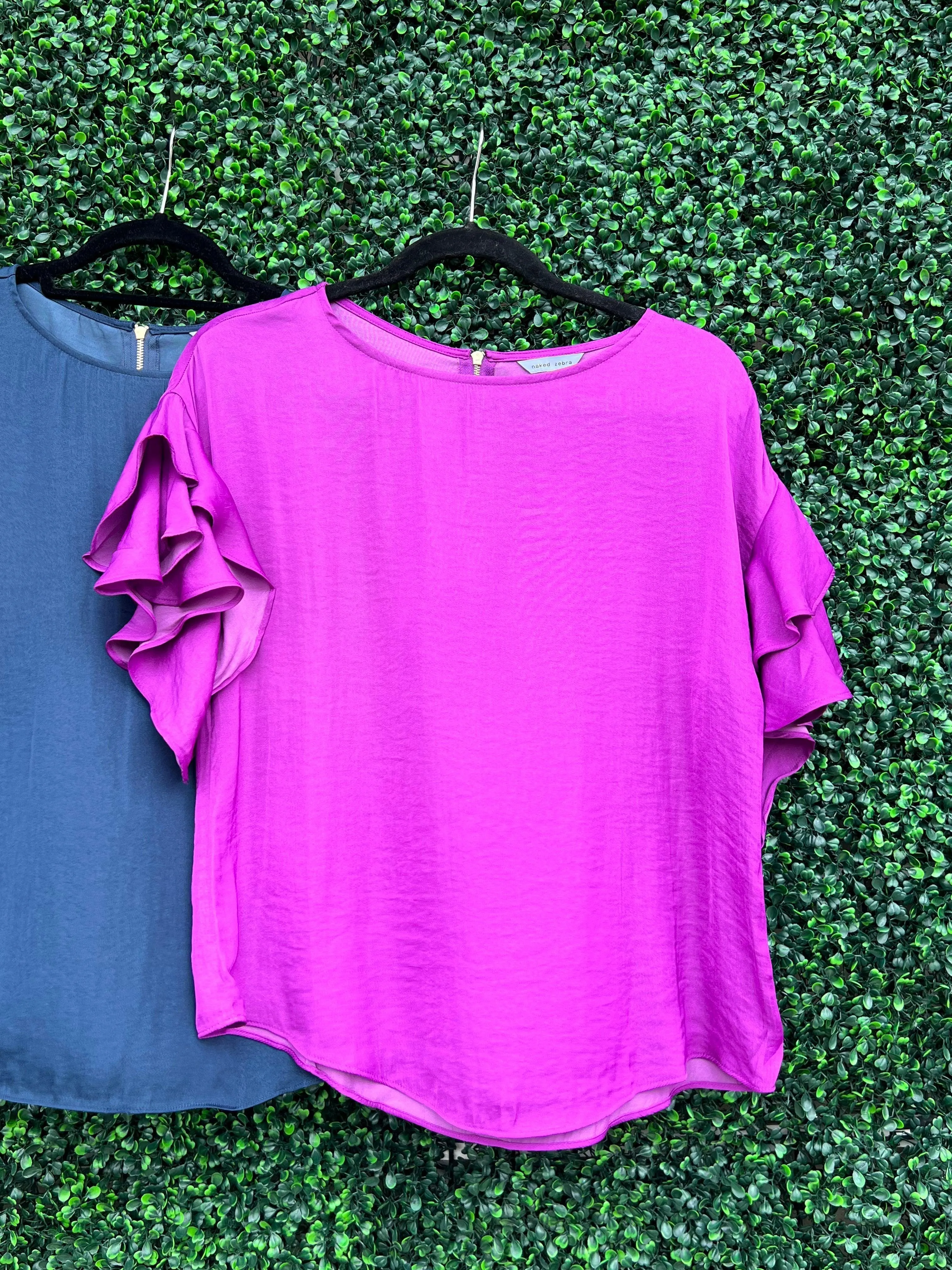 Double Ruffle Sleeve Top