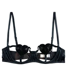 Fleur du Mal Queen of Hearts Balconette Bra