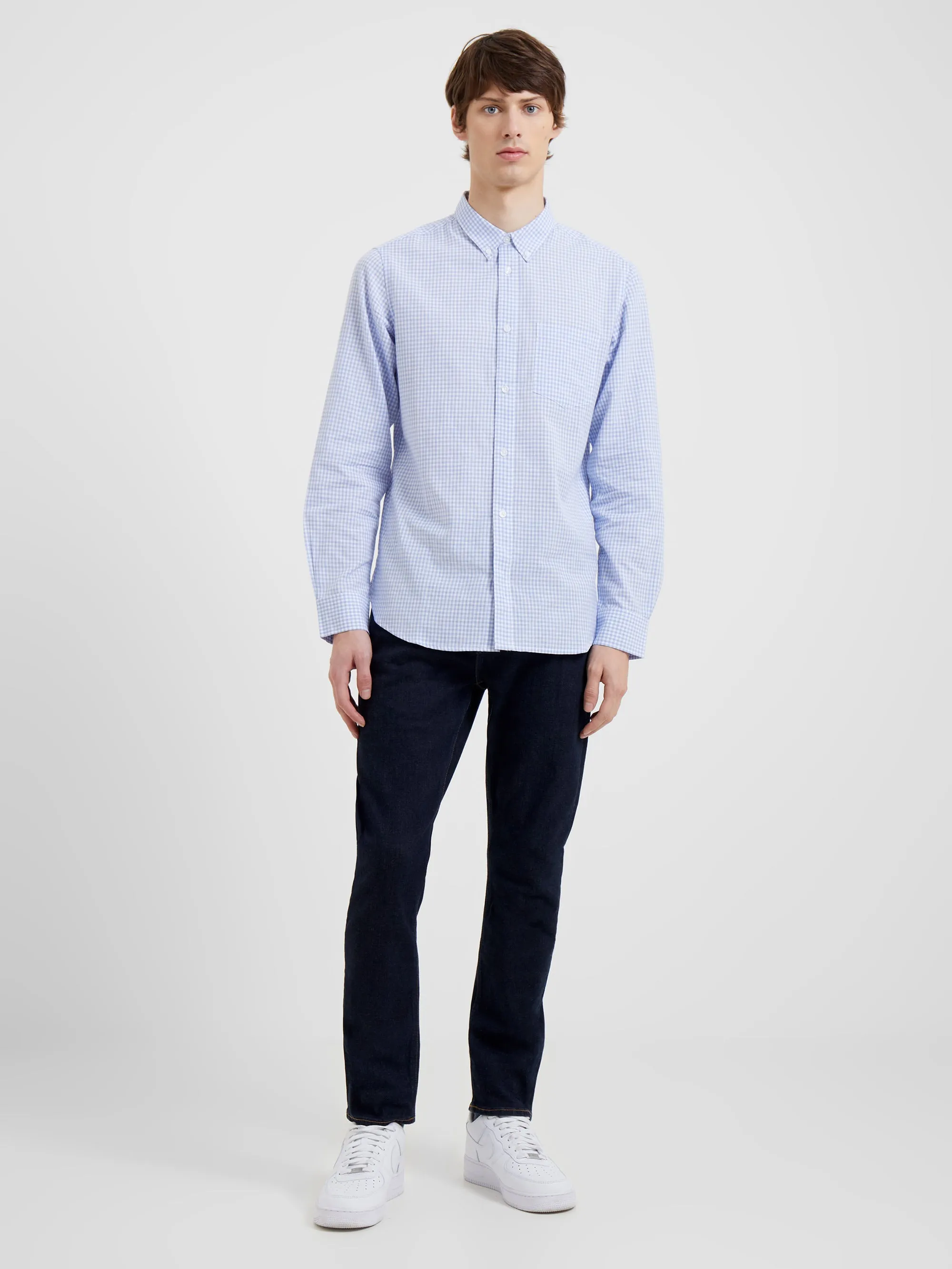 Gingham Pocket Long Sleeve Shirt