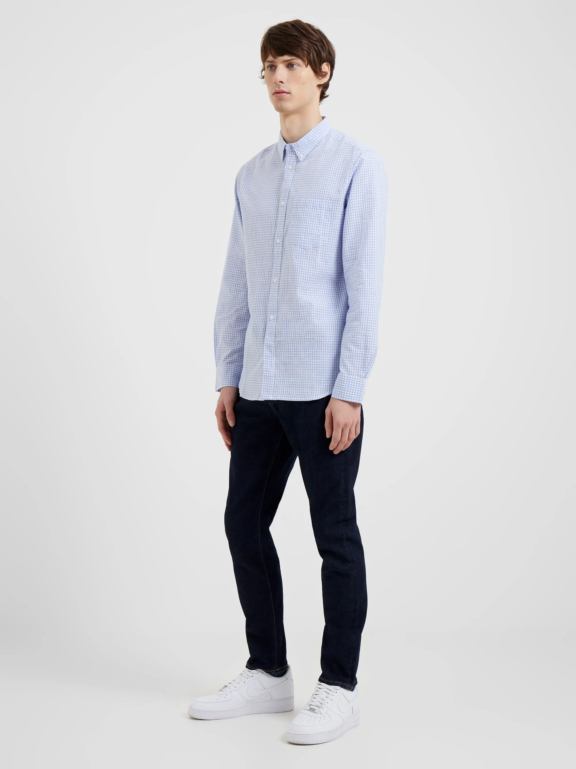 Gingham Pocket Long Sleeve Shirt
