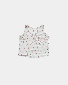 Girls Ruffle Tank in Summer Treats