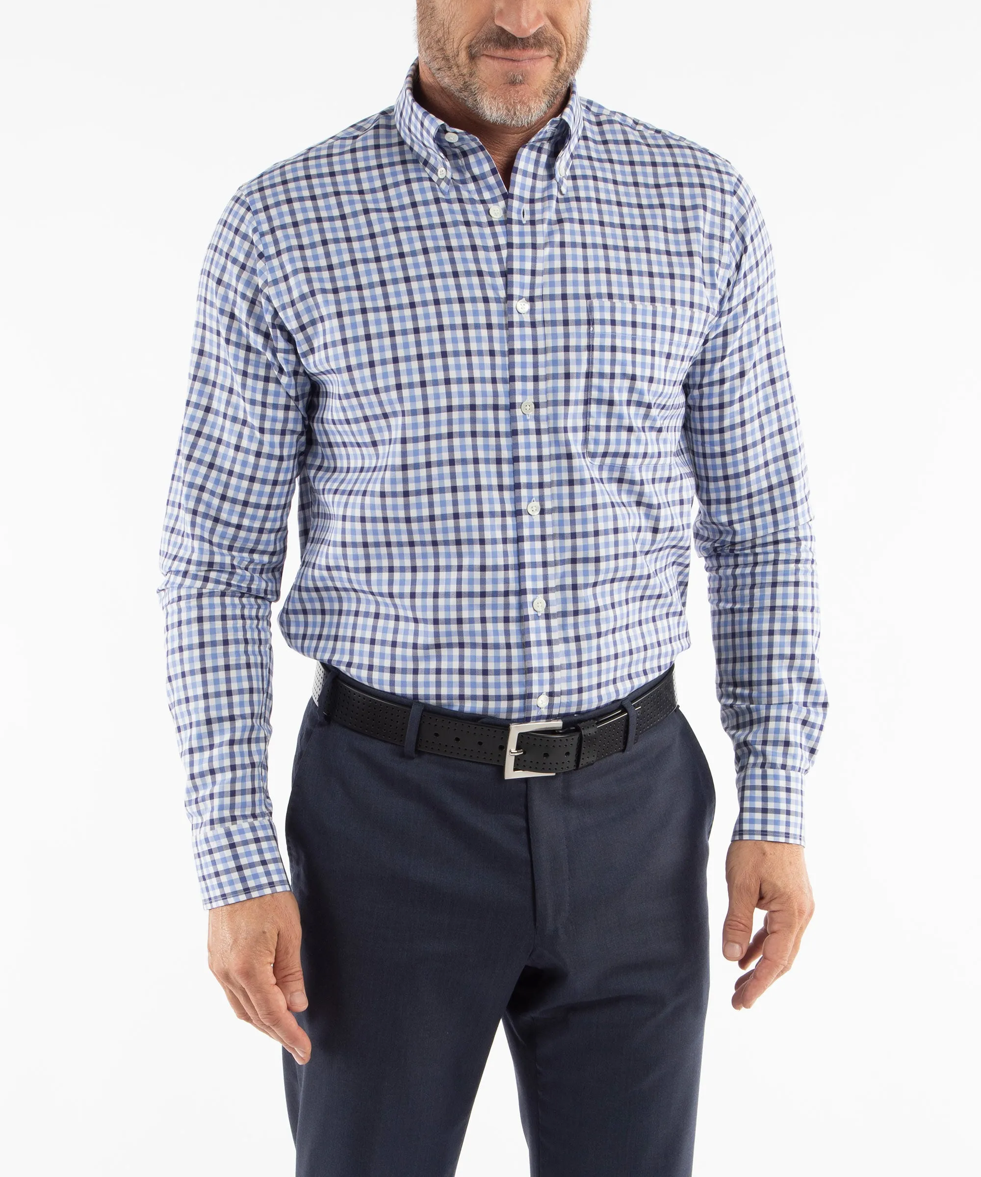 Heritage Twill Gingham Long Sleeve Sport Shirt