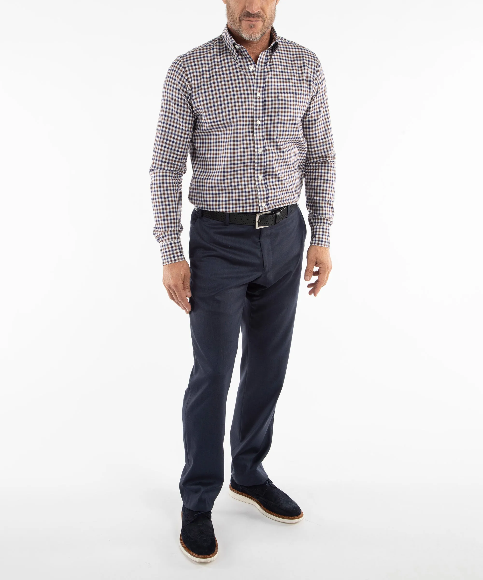 Heritage Twill Gingham Long Sleeve Sport Shirt