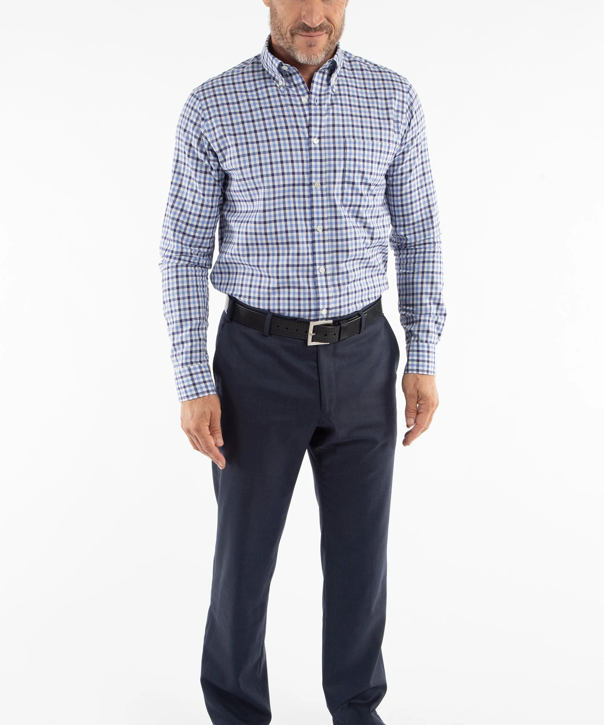 Heritage Twill Gingham Long Sleeve Sport Shirt