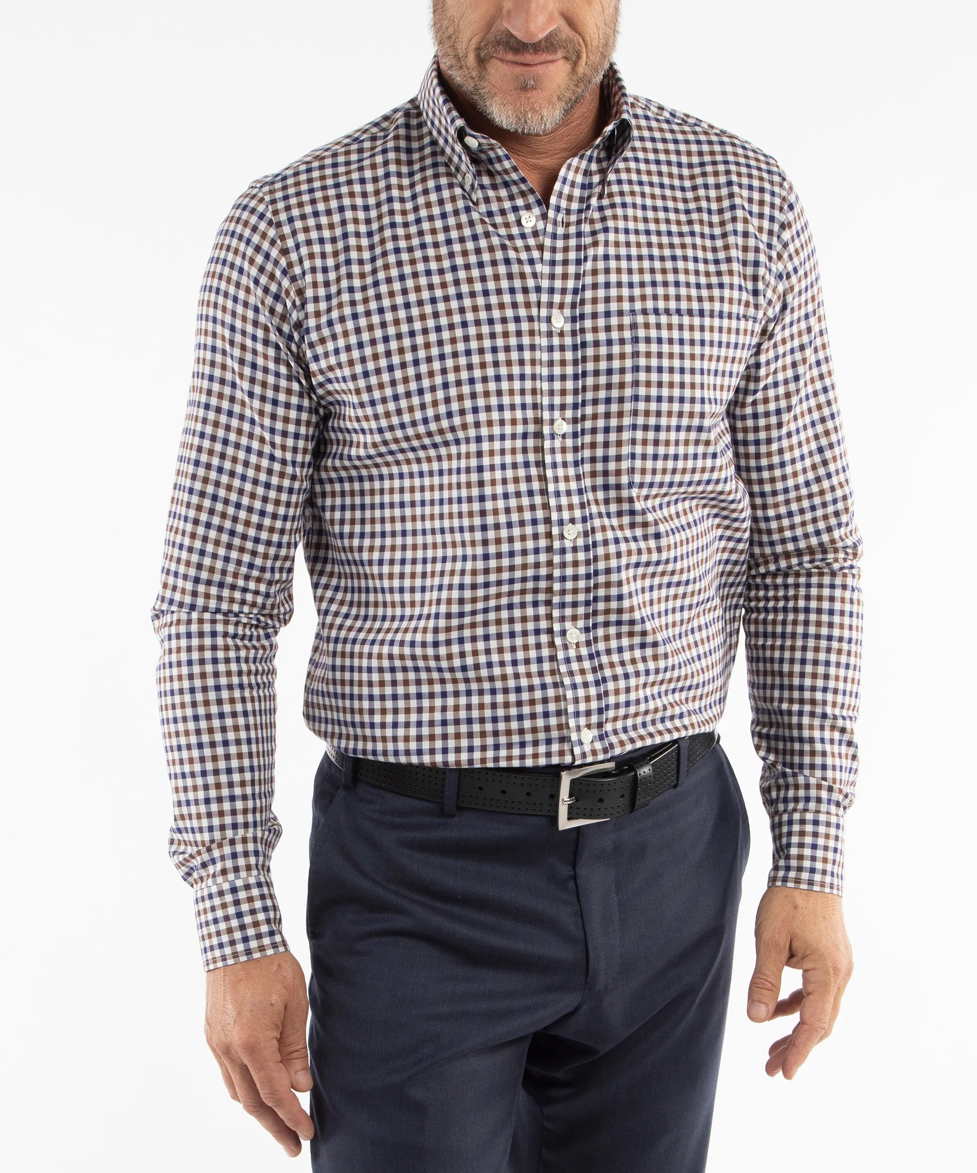 Heritage Twill Gingham Long Sleeve Sport Shirt