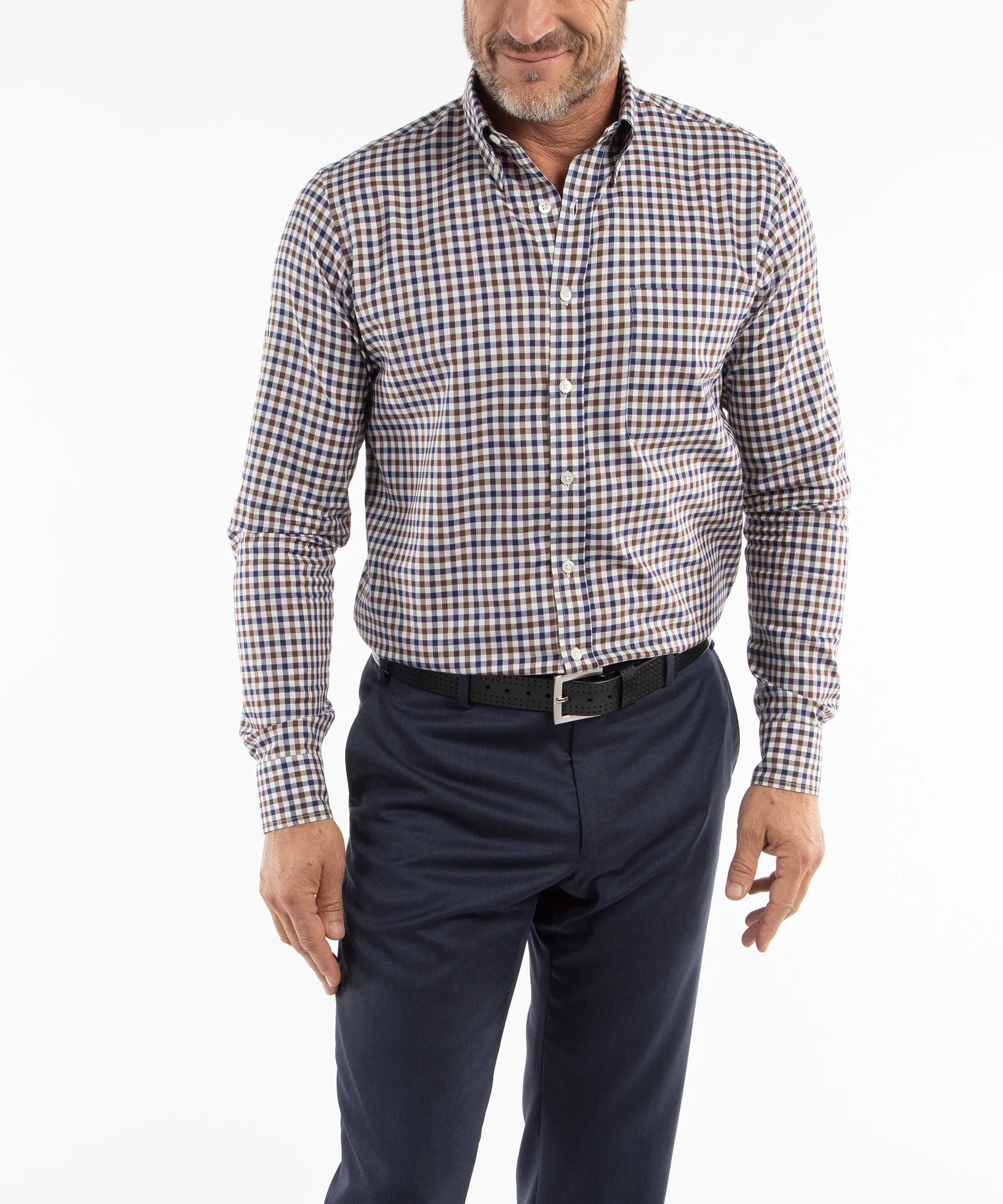 Heritage Twill Gingham Long Sleeve Sport Shirt