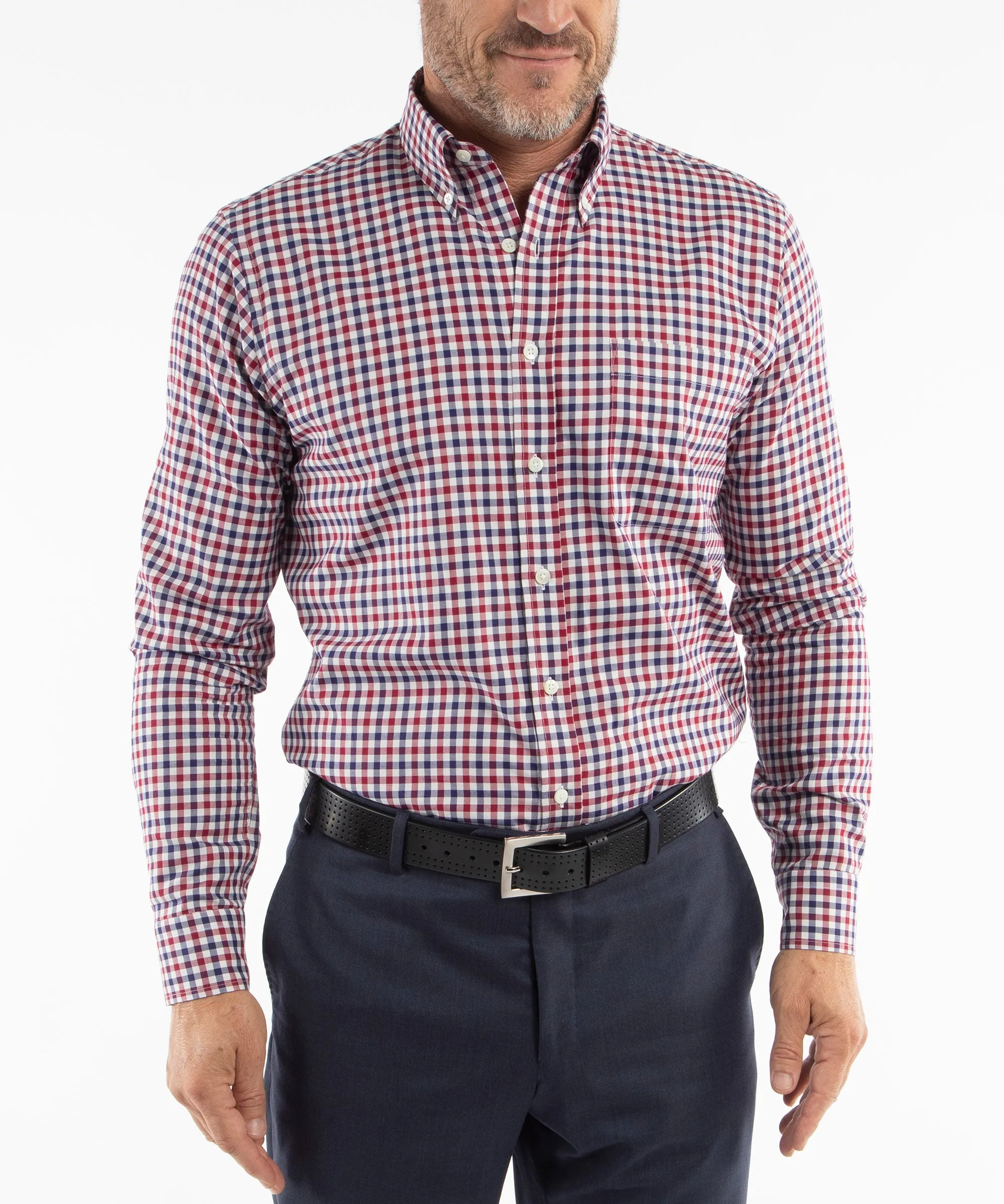 Heritage Twill Gingham Long Sleeve Sport Shirt