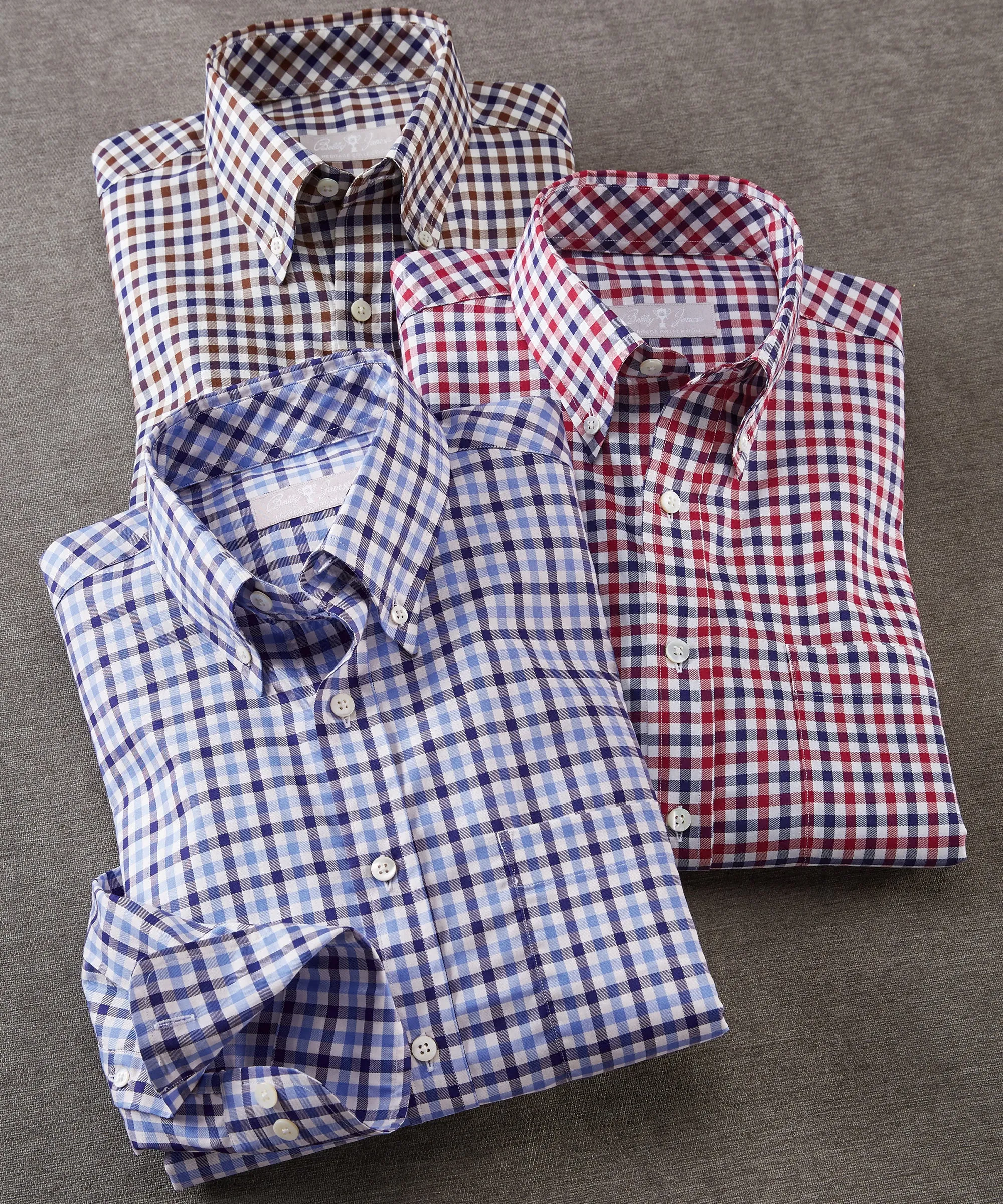 Heritage Twill Gingham Long Sleeve Sport Shirt