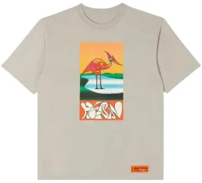 Heron Preston Heron Abstract Oversized T-Shirt Grey Orange