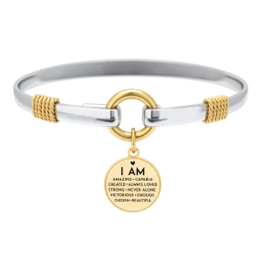 I Am Inspiration Two-Tone Bracelet