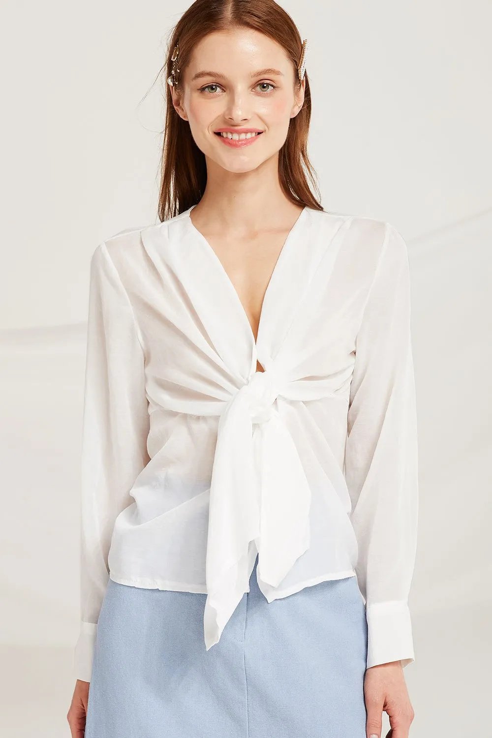 Keyla Wrap Blouse