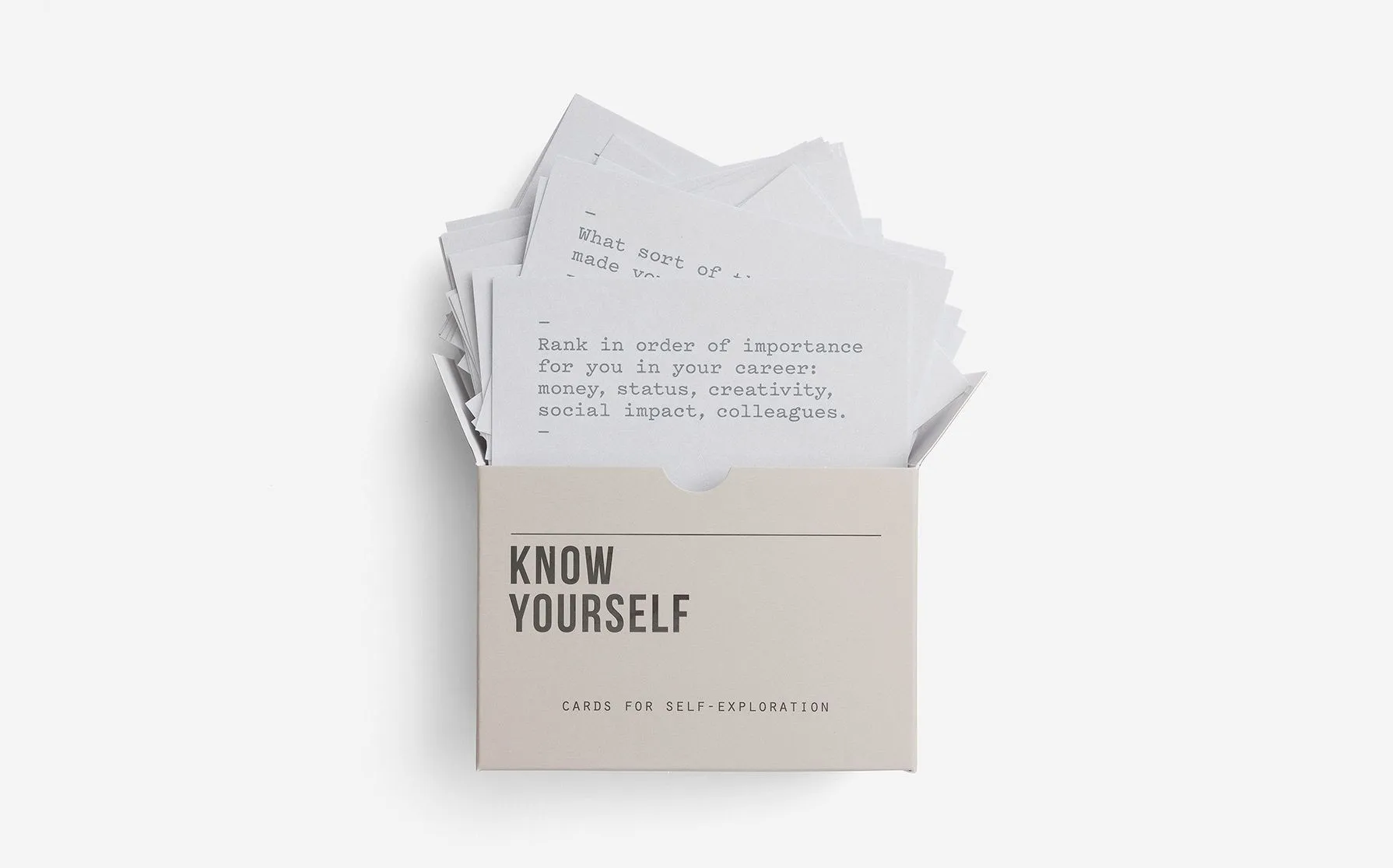 Know Yourself Prompt Cards