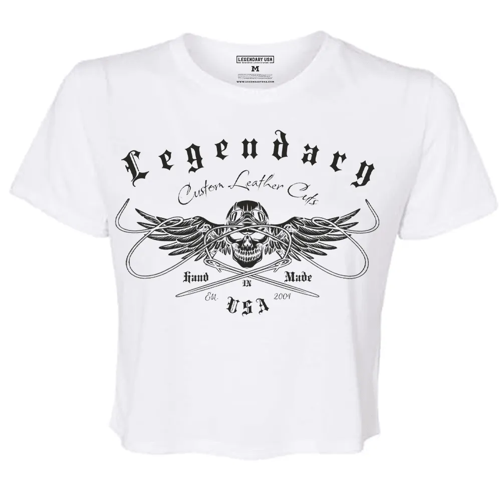 Legendary USA Womens 'Chill Out' Biker Chick Shirt - Slightly Cropped