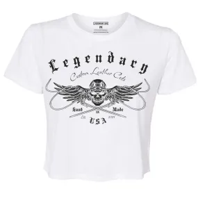 Legendary USA Womens 'Chill Out' Biker Chick Shirt - Slightly Cropped